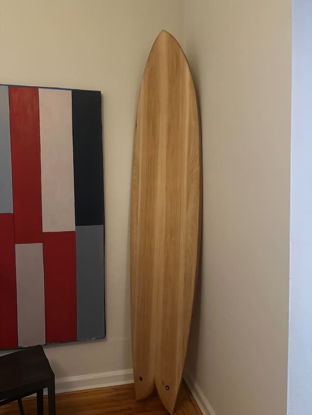 Wooden Surfboard